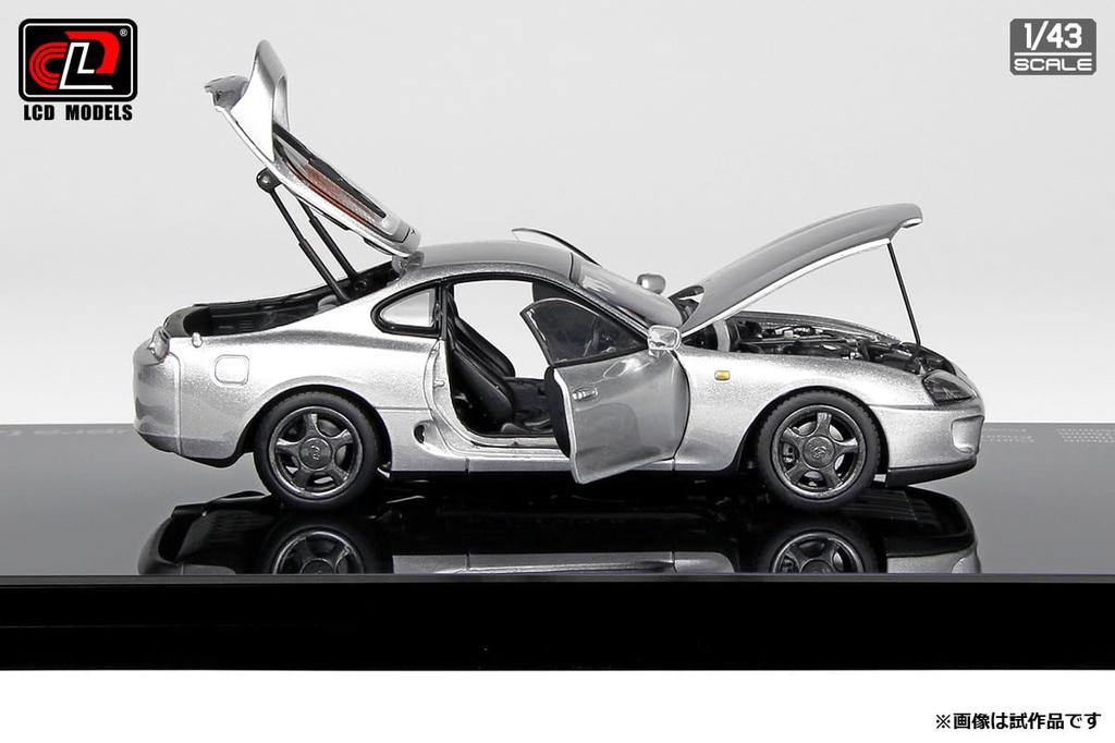 LCD Model Scale Toyota Supra A80 Silver Finished Model LCD43009SI 1/43
