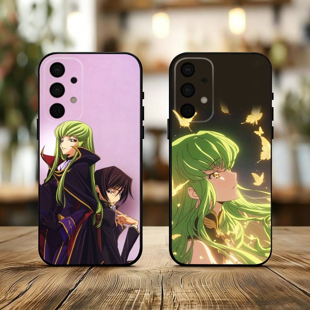 Japanese Anime C-Code G-Geass Phone Case For Samsung Galaxy A73,A72,A71,A70,A53,A52,A51,Soft Silicone Black Cover