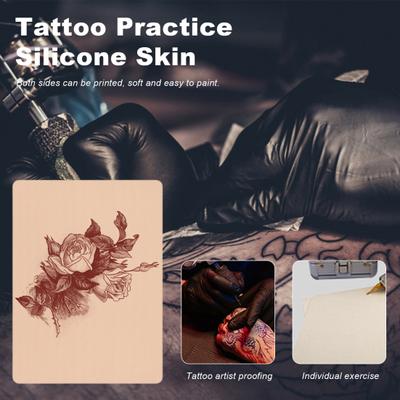 Tattoo Practice Skin Double Sided Neat Edges Silicone Material No Impurities Practice Skin for Freestyle Tattoo Practice