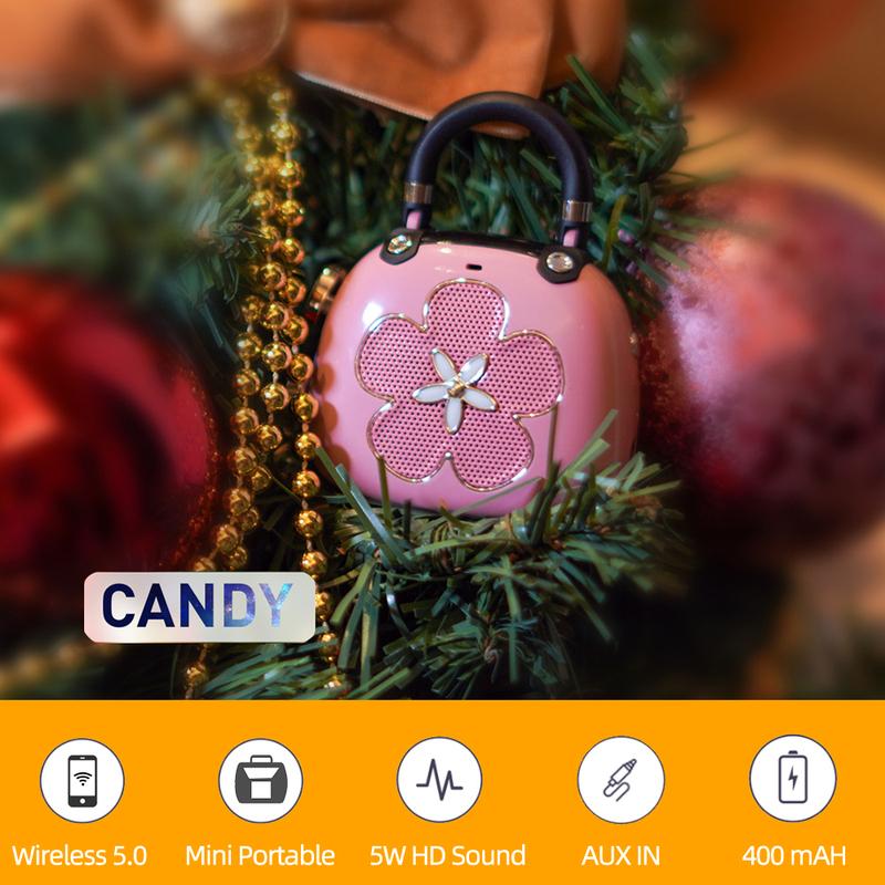 Mini Bluetooth 5.0 Speaker Candy 5W Mighty Sound Cute MP3 Music Player Sound Box Wireless Portable Speakers Ideal Gift Idea