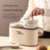 ZISIZ Insulated Double-Layer Lunch Box