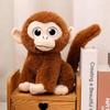 Simulation Big-eyed Monkey Plush Toy Soft Stuffed Long Tail Monkey Doll Home Decoration Birthday Gift For Children