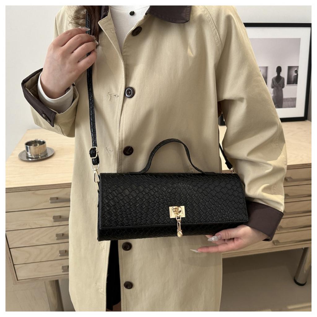 Design di nicchia personalizzato, Stile casual occidentale, Semplice monospalla, Tendenza casual, Borsa da donna, Borsetta quadrata piccola alla moda