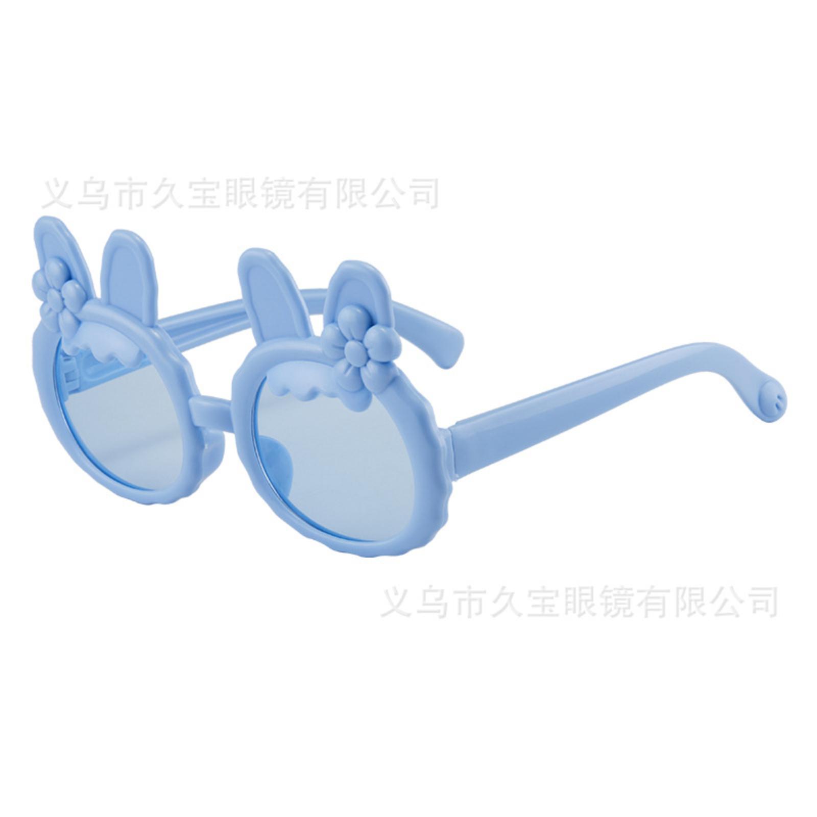 

Милые детские солнцезащитные очки с бантами, Очки для малышей, Мультяшные солнцезащитные очки One Size синий