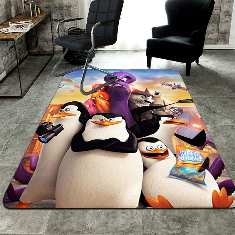 Brave penguin Rug Floor Mat for Living Room or Bedroom Soft and Comfortable Carpet a Gift for Birthday and Holiday.ZFF0913433