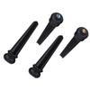 6Pcs Ebony Bridge Pins With Abalone Shell for Acoustic Folk Guitar Guitars Accessories