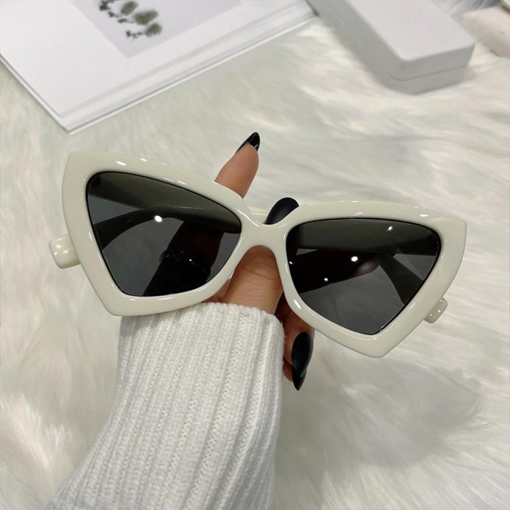Polygon Sunglasses for Women Men Vintage Glasses Retro Cat Eye Sun Glasses Female Male Eyewear Summer Eye Glasses Gafas De Sol