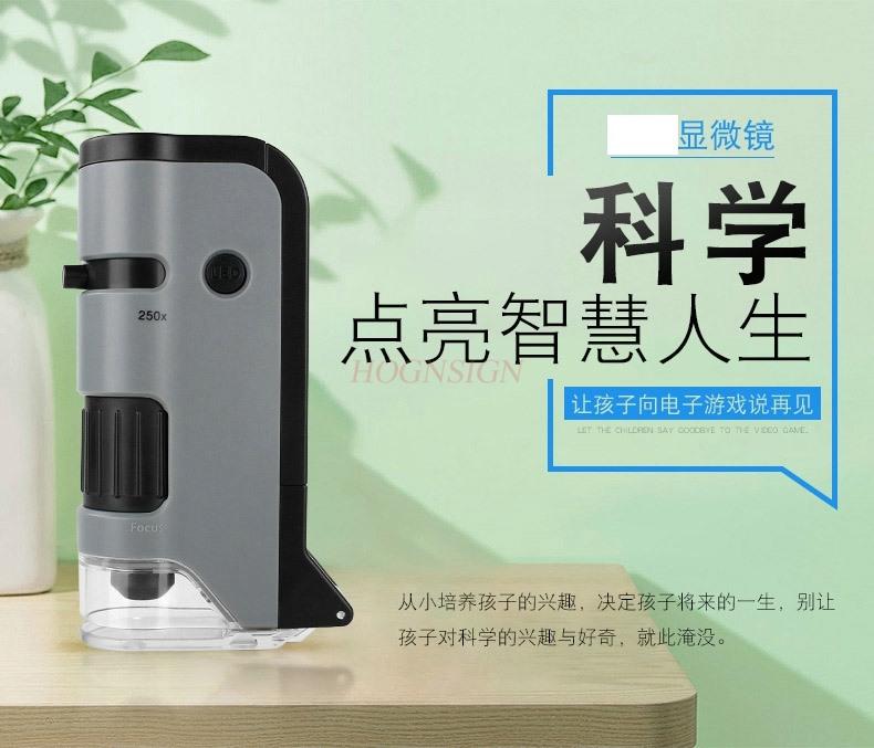 Portable Microscope High Power High Definition Student And Child Exploration Of Scientific Microbial Specimens