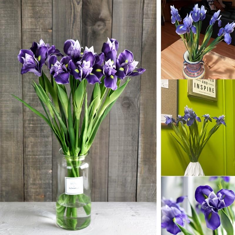 1 Stück, fühlt sich echt an, hochwertig, simulierte PU-Irisblume, Heimdekoration, Raumdekoration, Urlaubsdekoration, Partydekoration