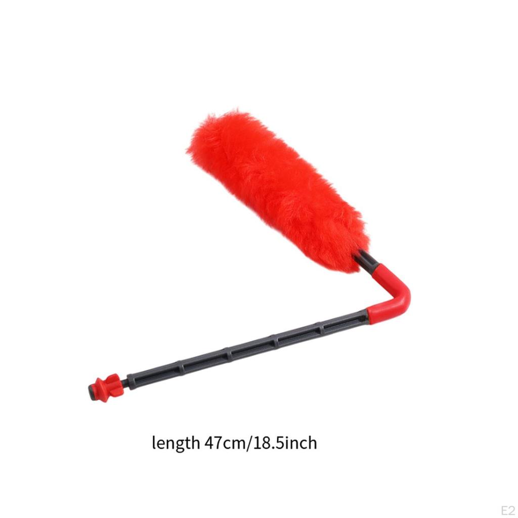 Barrel Swab Dust Removal Tool Household Cleaning, Foldable Squeegee Buffer, Clean Stick for Car Wall