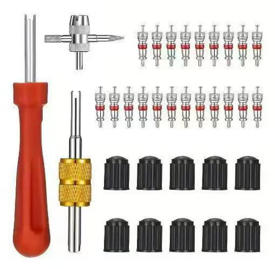 Multipurpose Car Tire Valve Core Tool Set