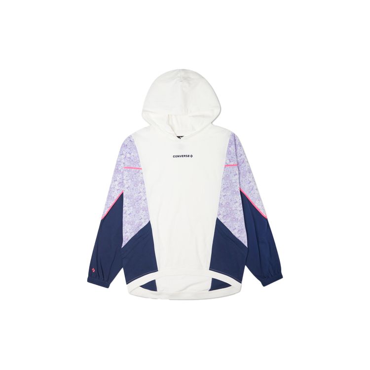

Converse Sporty Casual Colorblock с капюшоном Женские топы Светло-фиолетовый 10022418-A01