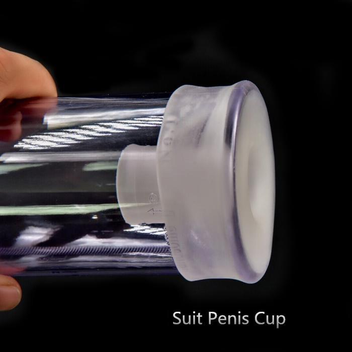 Silicone Penis Sleeve Enlargement Extender Stretcher Pump Glans Cap Sex Toy Enlarger Sleeves for Penis Erection Adult Supplies