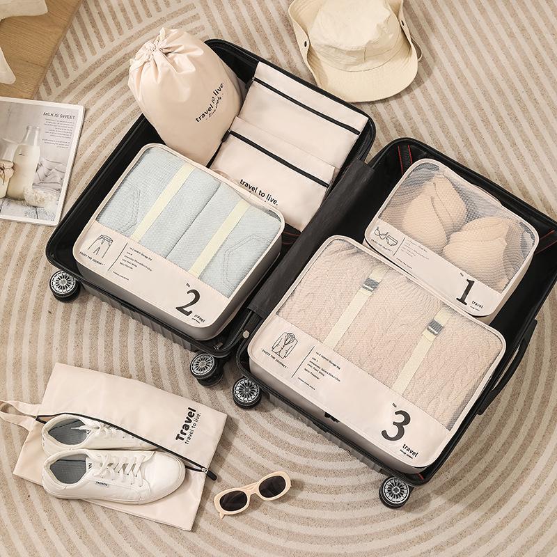 Travel Organizer Bags: Suitcase Storage for Clothes, Underwear, Pants, and Shoes - Ideal for Business Trips