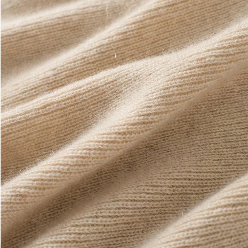 Women’s Slim-Fit Semi-High Neck 100% Pure Cashmere Sweater for Autumn/Winter