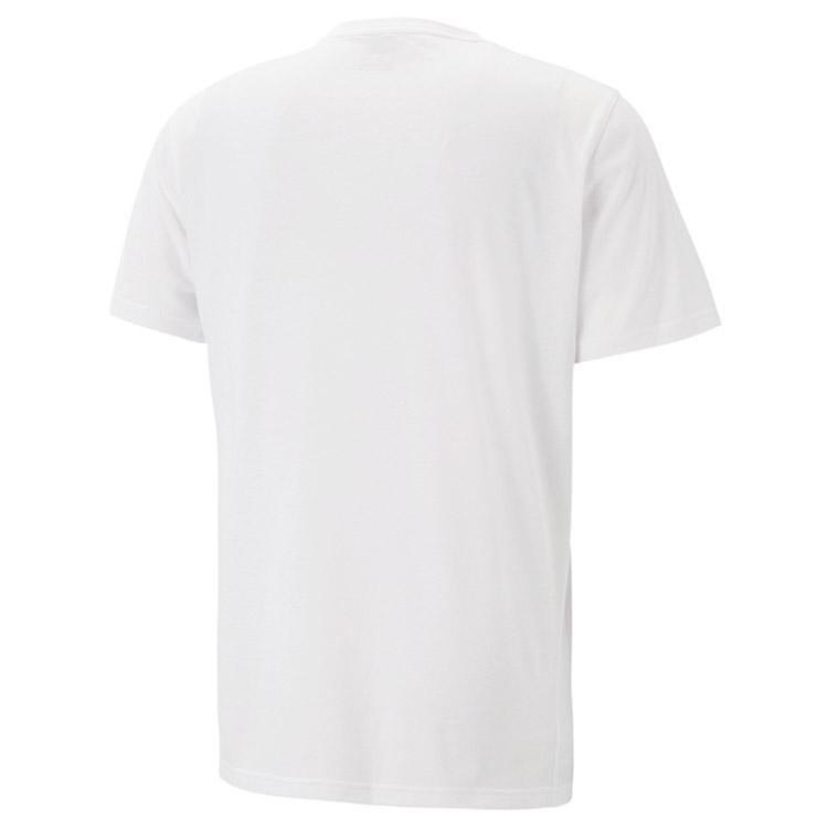 PUMA Logo Print Loose Casual Crew Neck Short Sleeve T-Shirt Men Tops White 523743-02