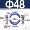 304 Stainless Steel Pipe Clamp: Thickened Clamp for Electric Pole Bracket
