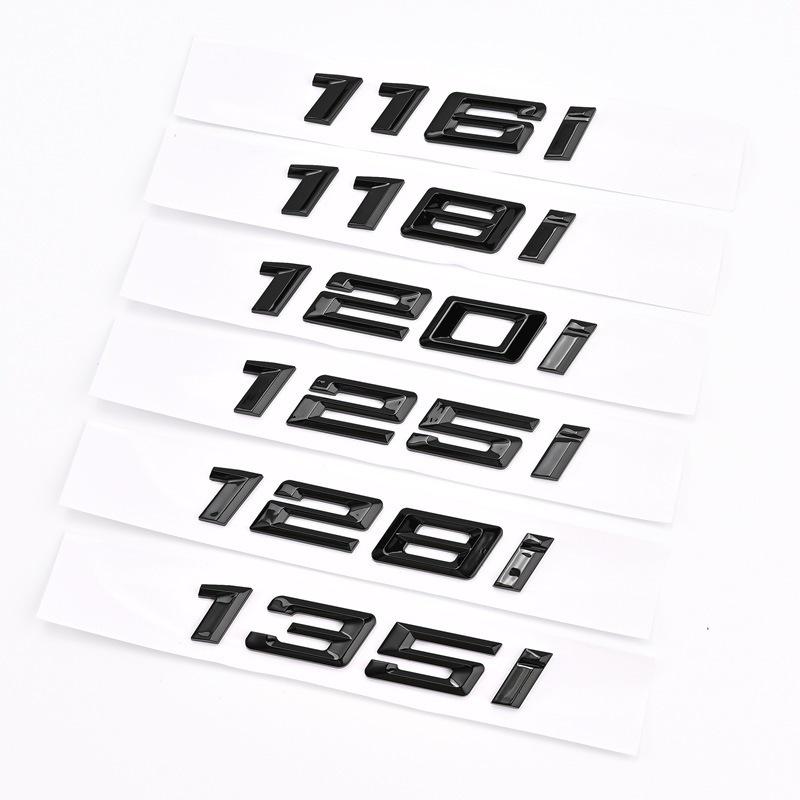 Compatible Rear Emblem for 2020-2023 BMW 1 Series 118i/116i/120i/125i with Modified Displacement Number