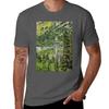 Empty Chairlifts in Summer TShirt Regular Fit Plain Tee Shirt TShirt