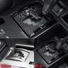 Car Carbon Fiber Gear Shift Panel Cover Trim Stickers Auto Interior Accessories For Toyota 4Runner 2010-2020