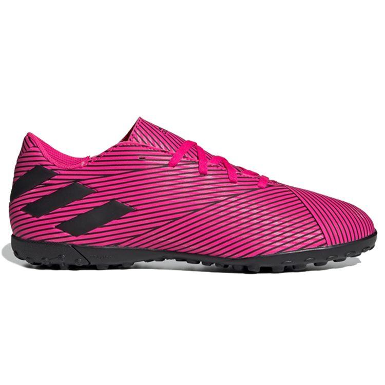 Adidas Nemeziz Round Toe Comfortable TF (Rubber Studs) Non-Slip Breathable Soccer Shoes Men Soccer Shoes Pink Black F34523