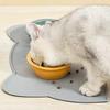 Silicon Dog Cat Bowl Mat Anti-Leakage Easy To Wipe Clean Placemat Suitable for Stations Dishes