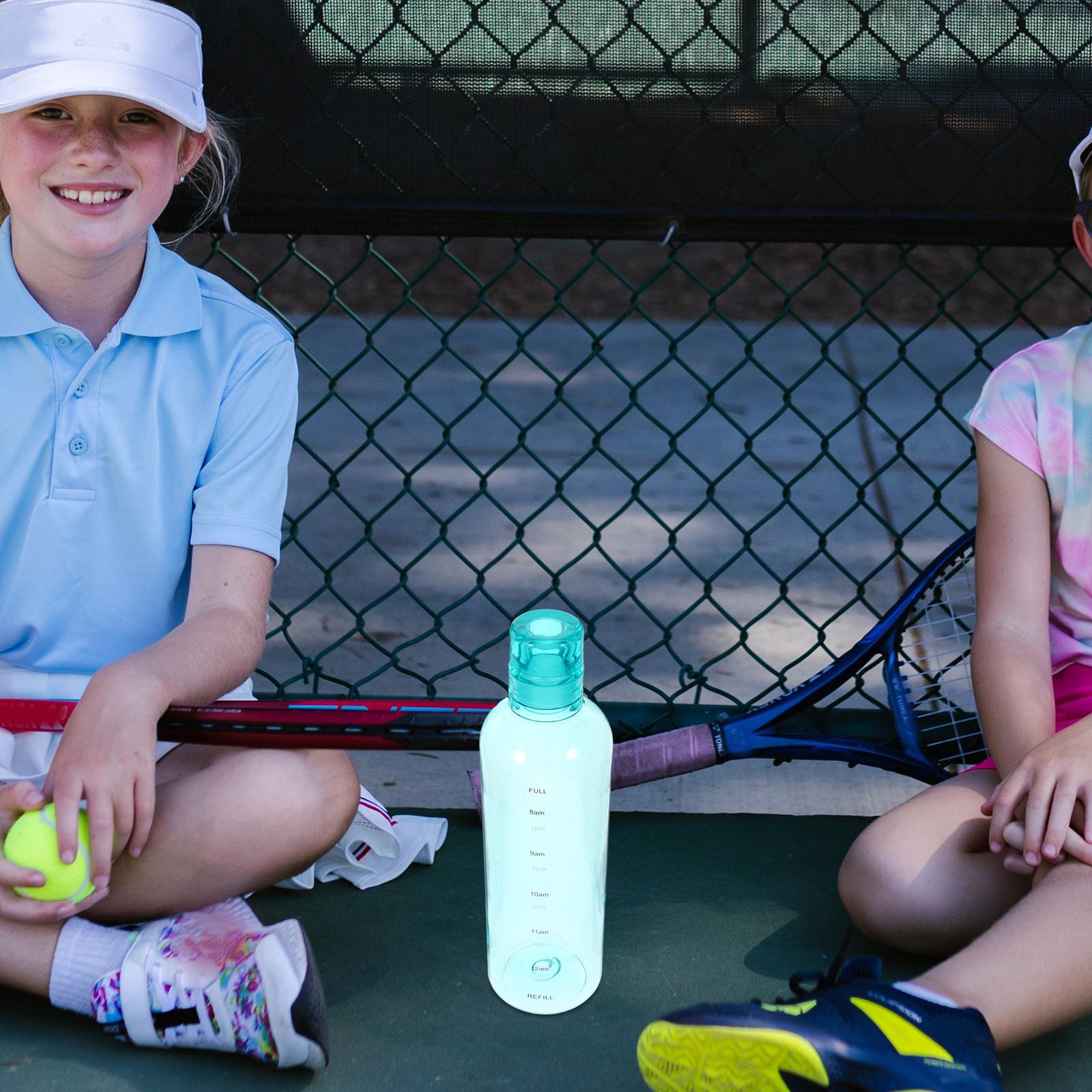 

Transparent Drinking Water Bottle With Time Scale Durable Portable Clear Bottle For Travel Running Outdoor Use Sealed Beverage other