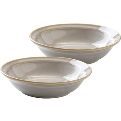 Minoru Pottery Mino Ware MAMANI 135 Schüssel, Weiß, Set mit 2 Stück