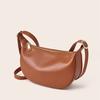 Dumpling Bag Niche High-end Cowhide Bag Wide Shoulder Strap Waist Bag New Leather Messenger Bag Saddle Bag