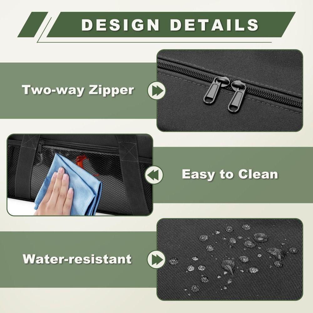 Large Capacity Grill Tool Storage Bag Waterproof BBQ Tool Storage Bag  Outdoor Grilling