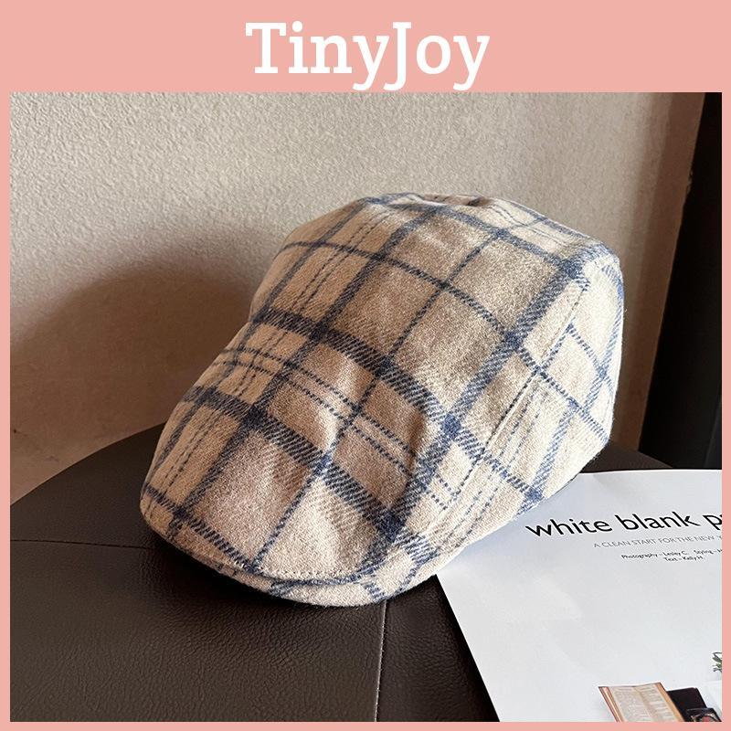 Checkered Fashion Pattern Women Casual Duckbill Cap For Summer Autumn And