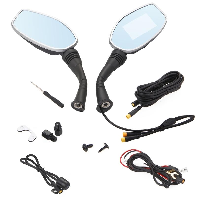

1080P Motorcycle Rearview Mirror DVR Camera Double Camera Support Front & Rear Recording 3inch Screen Waterproof 1