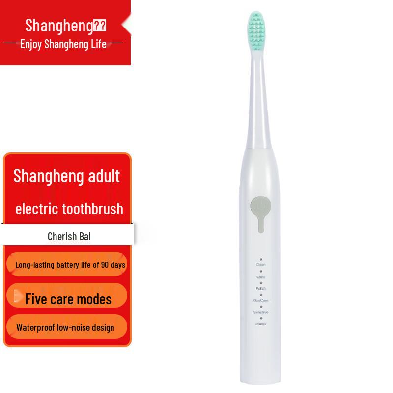 

Shangheng Unisex Rechargeable Sonic Electric Toothbrush