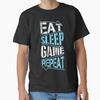 Eat Sleep Game Repeat Classic TShirt Made In UsaAus TShirt S2xl
