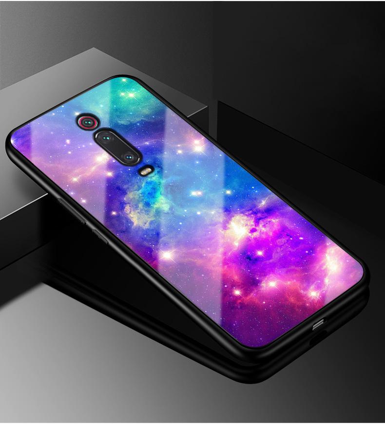 Tempered Glass Case for Xiaomi Redmi K20 Pro 7A Note 8T 8 7 6 5 Pro Plus 6A Pocophone F1 Mi A2 Lite 9T Pro Mi9 SE Mi8 Lite Cover