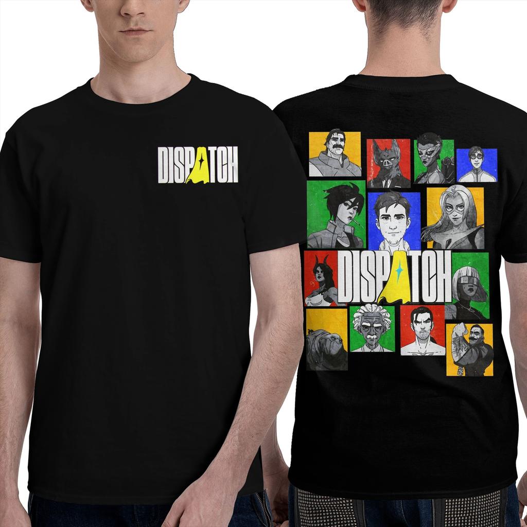 Vintage Dispatch Video Game T-Shirts Men Women's Pure Cotton Tees Shirt Unique Clothing