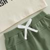 Tenues d'été pour tout-petits Garçons T-shirts à manches courtes imprimé Camion poubelle Lettre Short à taille élastique Ensemble 2 pièces