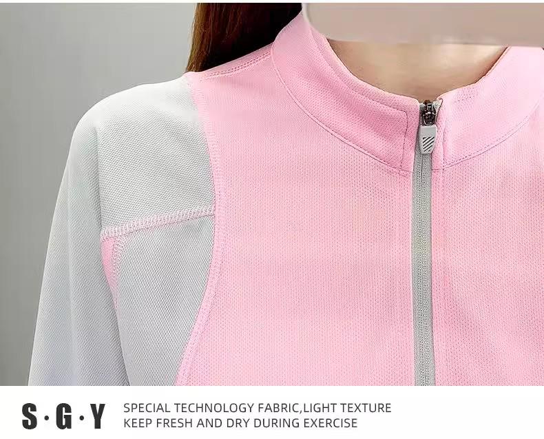 Women's Quick-Dry Long-Sleeve Sport T-Shirt - Breathable, Sweat-Wicking, Slimming, Perfect for Running and Hiking