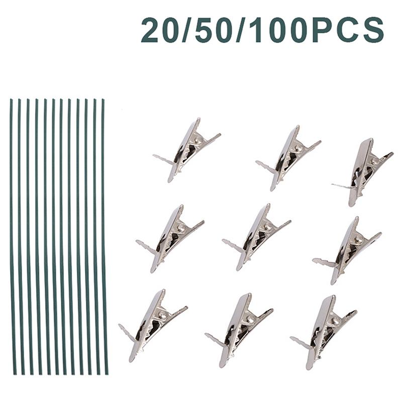 20/50/100 ks Vánoční klip Slitina Mini svorka Kolíček na prádlo Třpytivý Květinový klip Nástroj na ozdobu vánočního stromku