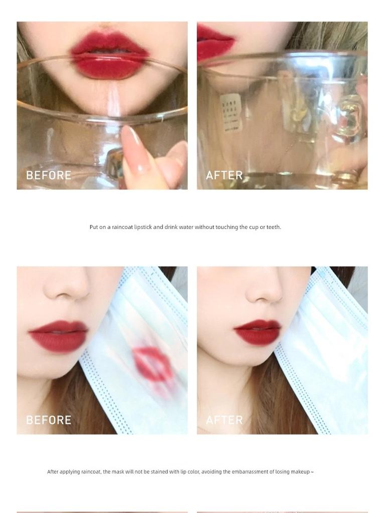 White Peach Cinnamon Milk Tea Any Lip Color Lipstick Raincoat