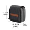 Compact 6-Slot Camera Filter Storage Pouch Feature Water Resistant Design Professional Photography Gear Organiser
