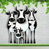 Минималистичное металлическое настенное искусство Декоративная железная скульптура Современный абстрактный дизайн для гостиной, офиса и дома Настенное украшение