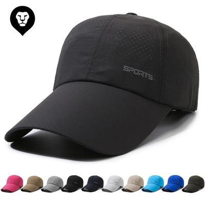 Fashion Thin Quick-Drying Sun Cap Unisex Running Cap Breathable Cap Peaked Cap Extended Brim Baseball Cap