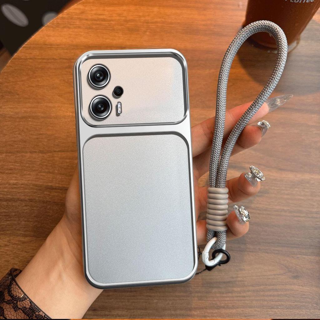 Luxury Big Window Phone Case with Lanyard for Xiaomi POCO X4 GT Premium Textured Casing