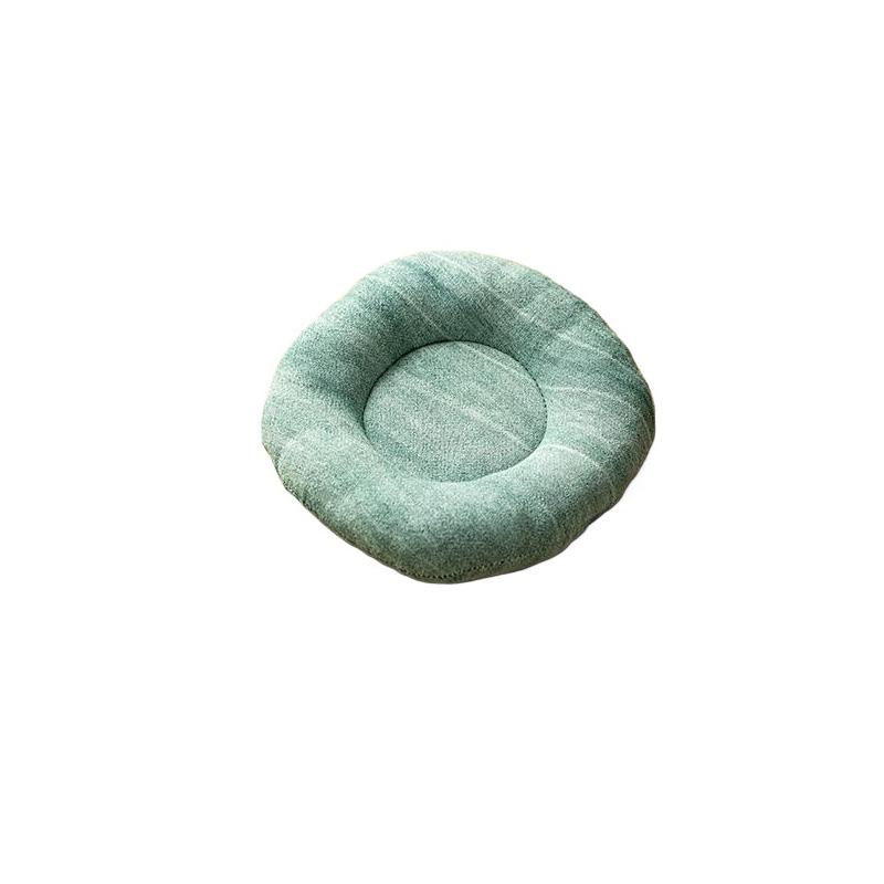 

1 шт. Подставка для чашки, Подставка для чая Кунг-фу, Однотонная тканевая, Ручной работы, Термостойкая, Подставка для чайника зелёный