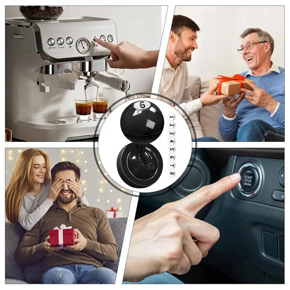 DIY Number Start Button Push Start Auto Ignition Button Cover Automotive One-Touch Button Rocker Car Engine Push Start Stop Ball