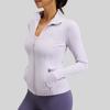 Womens Long Sleeve Athletic Zip-Up Top Breathable Stretch Fitness Jacket Running Yoga Gym Workout