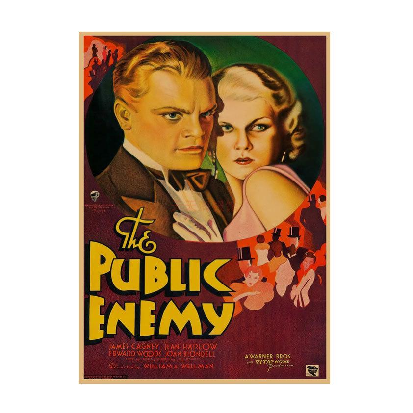 Retro Movie Illustration Poster for Bar, Cafe, or Dormitory Wall Decor