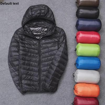 Giacca da uomo leggera in cotone con cappuccio: Caldo, alla moda, corto, casual e portatile colletto alla coreana per autunno e inverno.