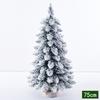 Tabletop Xmas Tree with Light PVC Snow Flocked Mini Artificial Xmas Tree for Home Holiday Decoration